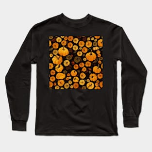 Autumn Harvest Thanksgiving Pumpkins Long Sleeve T-Shirt